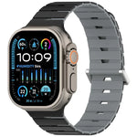 Melodica-Style Magnetic Dual-Color Silicone Watch Band, For Apple Watch 46mm / 49mm / 45mm / 44mm, For Apple Watch 42mm / 41mm / 40mm / 38mm