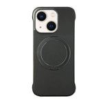 Frameless Leather-Skin PC MagSafe Holder Phone Case, For iPhone 13, For iPhone 12, For iPhone 12 Pro Max, For iPhone 12 Pro, For iPhone 11 Pro Max, For iPhone 11