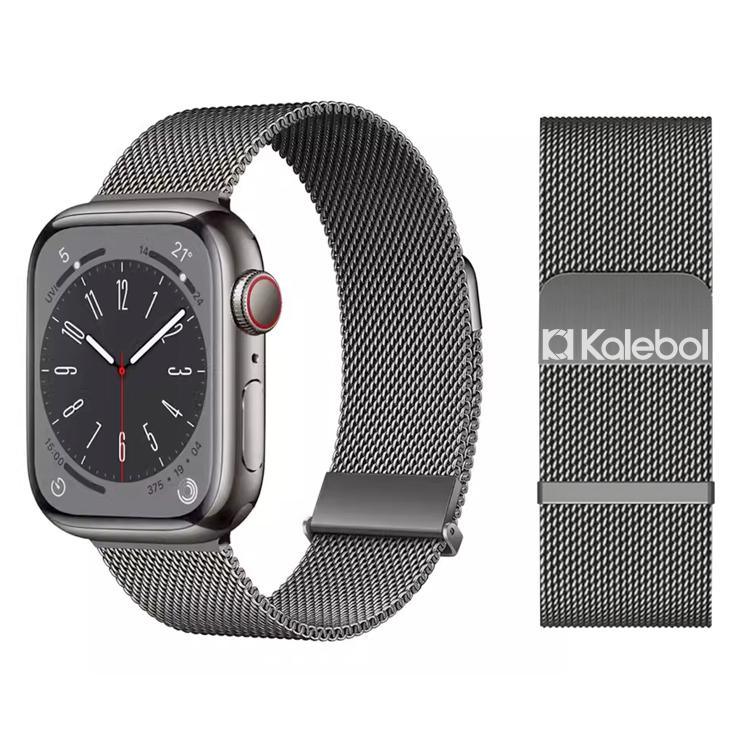 Kalebol Double Link Milanese Double Magnetic Stainless Steel Watch Band, For Apple Watch 46mm / 49mm / 45mm / 44mm, For Apple Watch 42mm / 41mm / 40mm / 38mm