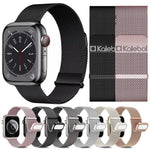 Kalebol Double Link Milanese Double Magnetic Stainless Steel Watch Band, For Apple Watch 46mm / 49mm / 45mm / 44mm, For Apple Watch 42mm / 41mm / 40mm / 38mm