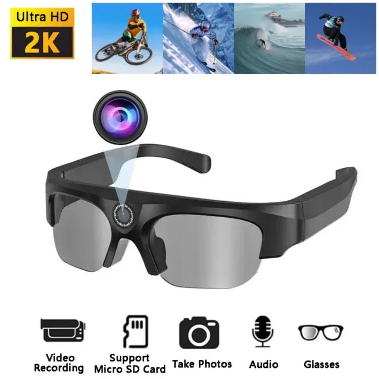 Multifunctional Video Camera Photo Recorder Bluetooth Smart Sports Glasses, With 256G 4-in-1 Card Reader, With 128G 4-in-1 Card Reader, With 64G 4-in-1 Card Reader, With 32G 4-in-1 Card Reader, With 16G 4-in-1 Card Reader
