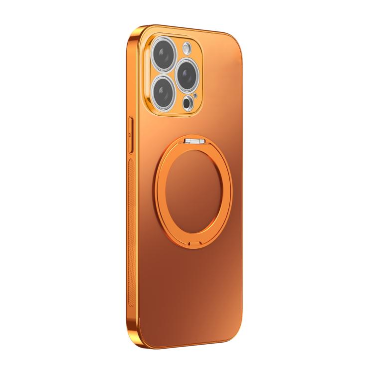 360 Degree Rotating Holder MagSafe Electroplated Phone Case with Lens Cover, For iPhone 14 Pro Max, For iPhone 13 Pro Max, For iPhone 13 Pro, For iPhone 13