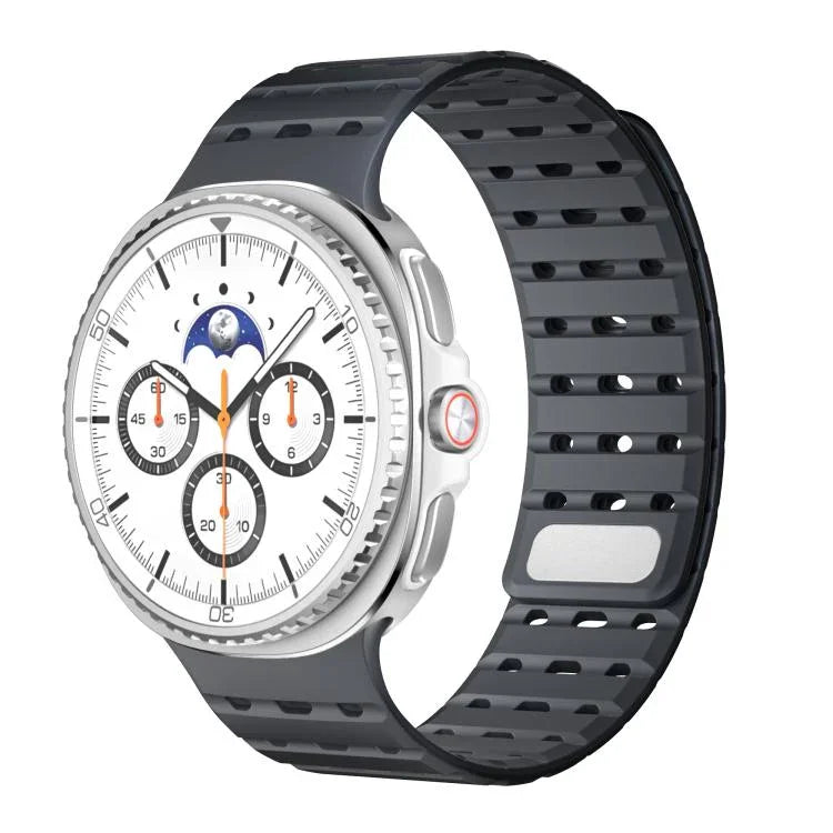 Breathable Magnetic Silicone Watch Band, For Samsung Galaxy Watch8 / Watch8 Classic
