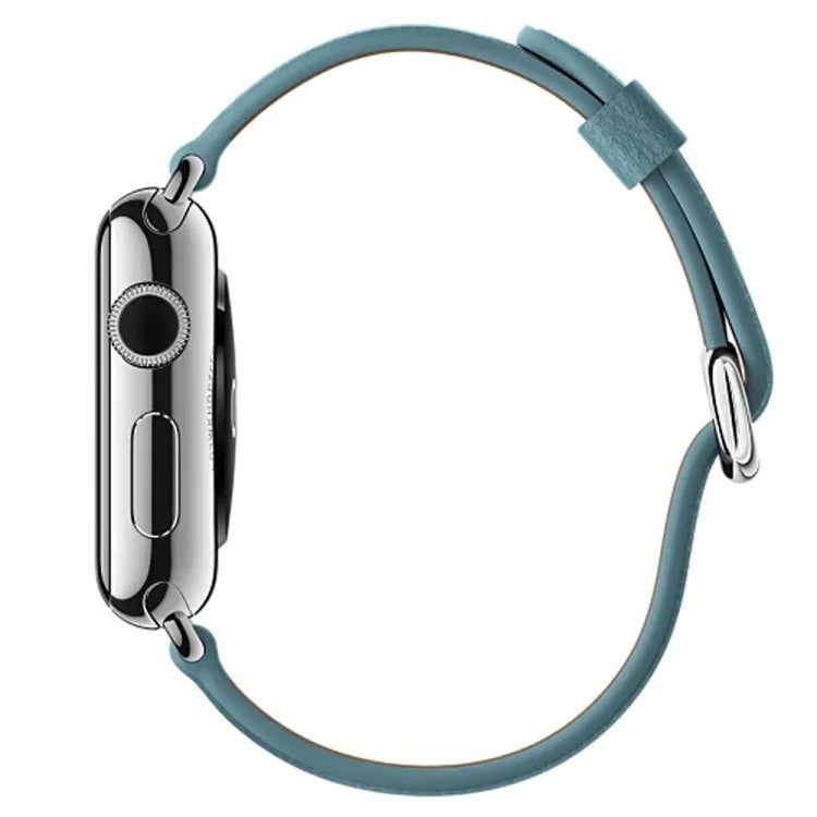 Classic Button Leather Wrist Strap Watch Band for Apple Watch Series 3 & 2 & 1  38mm