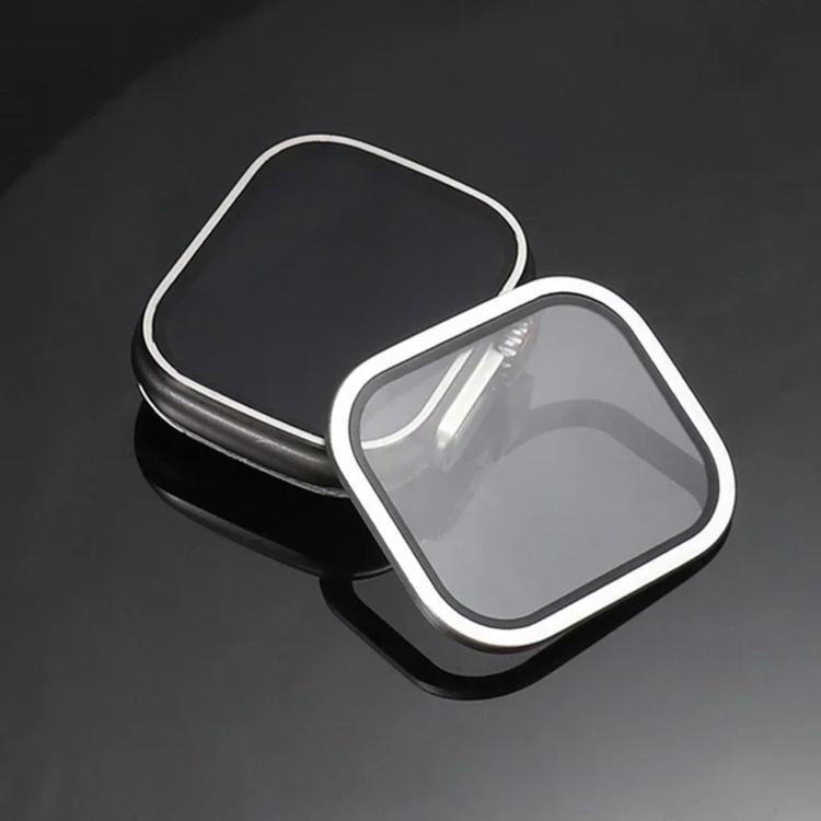 Titanium Metal Frame Tempered Glass Watch Film, For Apple Watch Ultra 49mm