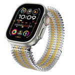 Molecular Arrangement Magnetic Stainless Steel Watch Band, For Apple Watch 46mm / 49mm / 45mm / 44mm, For Apple Watch 42mm / 41mm / 40mm / 38mm