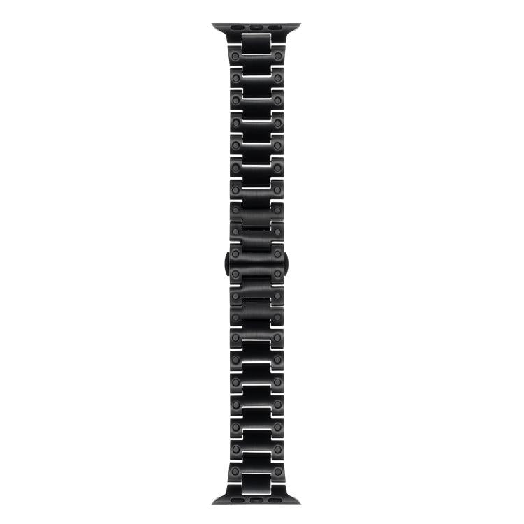 Mechanical-Style Butterfly Clasp Metal Watch Band, For Apple Watch 46mm / 49mm / 45mm / 44mm, For Apple Watch 42mm / 41mm / 40mm / 38mm