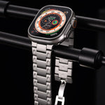 Mechanical-Style Butterfly Clasp Metal Watch Band, For Apple Watch 46mm / 49mm / 45mm / 44mm, For Apple Watch 42mm / 41mm / 40mm / 38mm