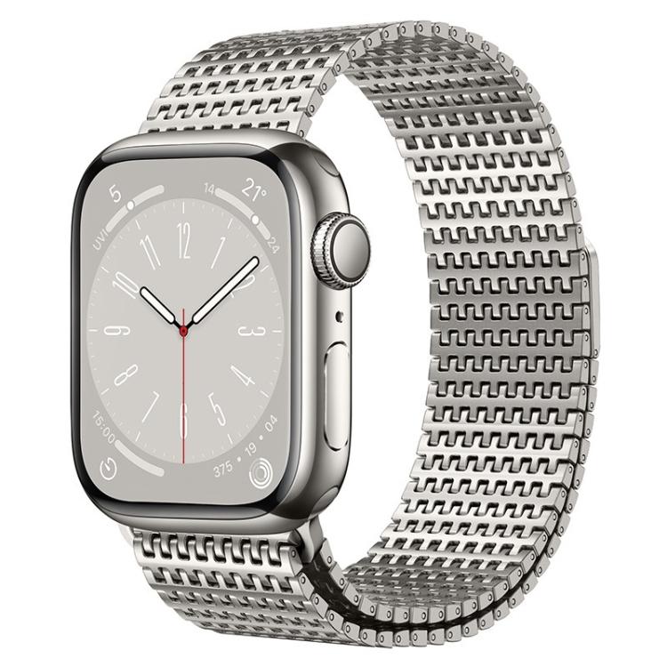 Pin-Chain Milanese Magnetic Watch Band, For Apple Watch 46mm / 49mm / 45mm / 44mm, For Apple Watch 42mm / 41mm / 40mm / 38mm