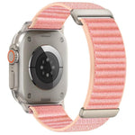 Two-section Mountain Pattern Hook And Loop Fastener Nylon Watch Band, For Apple Watch 46mm / 49mm / 45mm / 44mm, For Apple Watch 42mm / 41mm / 40mm / 38mm