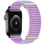 Two-section Mountain Pattern Hook And Loop Fastener Nylon Watch Band, For Apple Watch 46mm / 49mm / 45mm / 44mm, For Apple Watch 42mm / 41mm / 40mm / 38mm