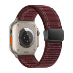 Magnetic Buckle Wave Pattern Nylon Watch Band, For Apple Watch 46mm / 49mm / 45mm / 44mm, For Apple Watch 42mm / 41mm / 40mm / 38mm