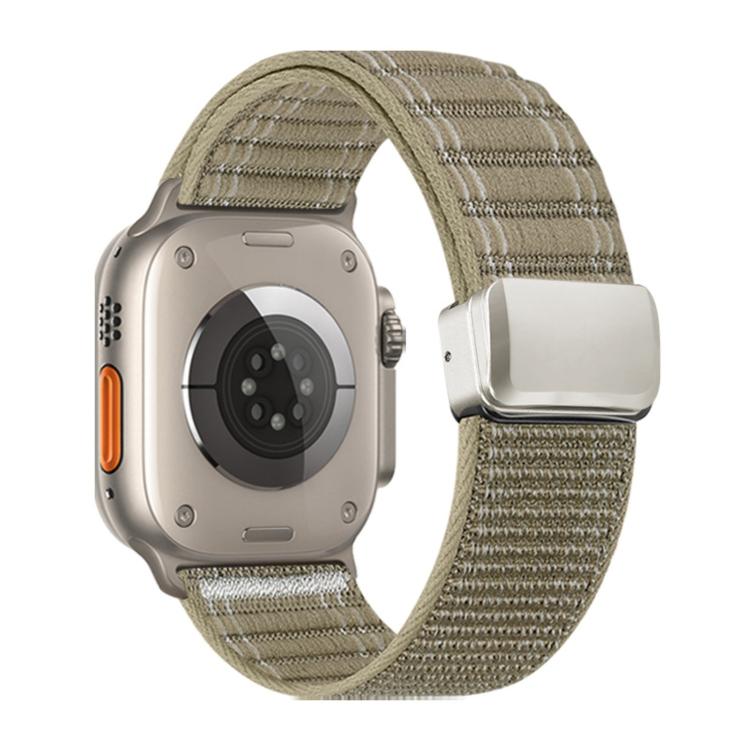 Magnetic Buckle Wave Pattern Nylon Watch Band, For Apple Watch 46mm / 49mm / 45mm / 44mm, For Apple Watch 42mm / 41mm / 40mm / 38mm