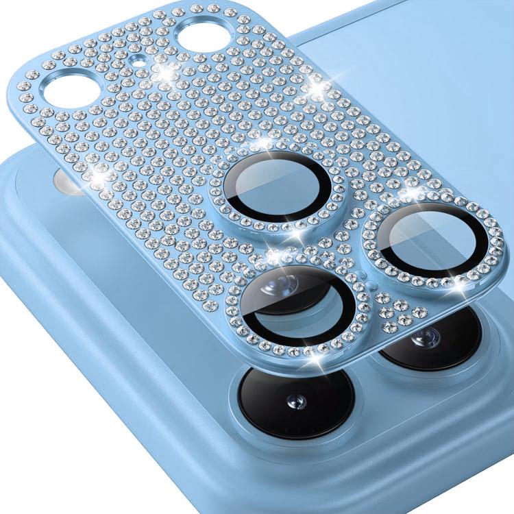 ENKAY Hat-Prince Blink Diamond Camera Lens Aluminium Alloy Tempered Glass Film, For iPhone 17 Pro Max, For iPhone 17 Pro, For iPhone 17