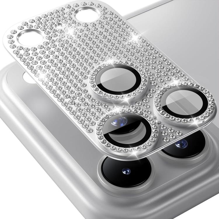 ENKAY Hat-Prince Blink Diamond Camera Lens Aluminium Alloy Tempered Glass Film, For iPhone 17 Pro Max, For iPhone 17 Pro, For iPhone 17