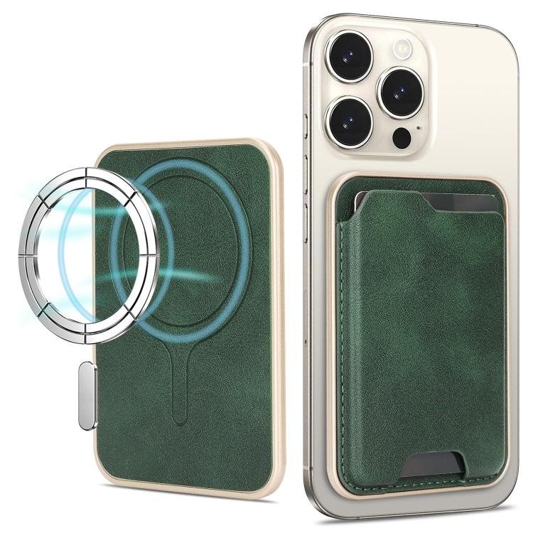 Ultra-Thin Gold-Edged Magnetic Vegan Leather Card Bag