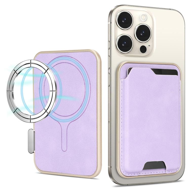 Ultra-Thin Gold-Edged Magnetic Vegan Leather Card Bag