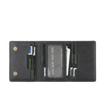 Tri-Fold Magnetic Vegan Leather Card Bag