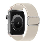 Diagonal Striped D-ring Buckle Nylon Elastic Watch Band, For Apple Watch 46mm / 49mm / 45mm / 44mm, For Apple Watch 42mm / 41mm / 40mm / 38mm