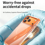 Vacuum-Sealed Transparent Airbag Magnetic Acrylic Phone Case, For iPhone 17 Pro Max, For iPhone 17 Pro, For iPhone 17