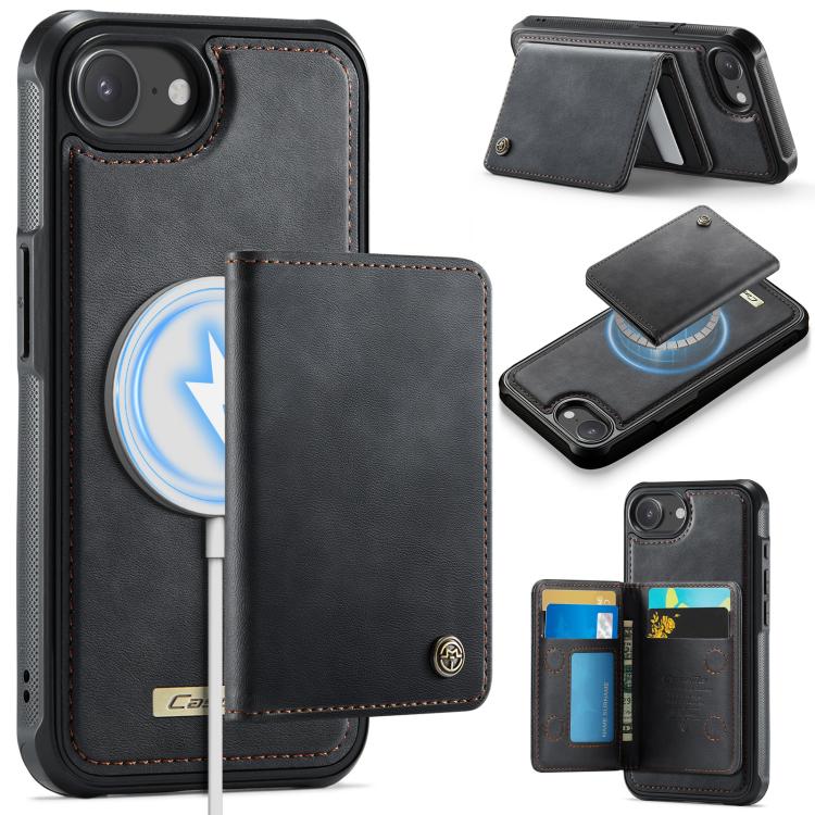 CaseMe Me80 Series Detachable Wallet Magnetic RFID Vegan Leather Phone Case, For iPhone 17e / 16e, For iPhone 17 Pro Max, For iPhone 17 Pro, For iPhone 17, For iPhone Air, For iPhone 16 Pro Max, For iPhone 16 Pro, For iPhone 16 Plus, For iPhone 16
