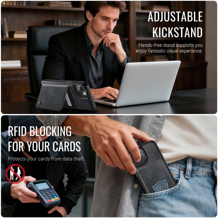 CaseMe Me80 Series Detachable Wallet Magnetic RFID Vegan Leather Phone Case, For iPhone 13, For iPhone 12 / 12 Pro, For iPhone 12 Pro Max, For iPhone 11 Pro Max, For iPhone 11, For iPhone 11 Pro