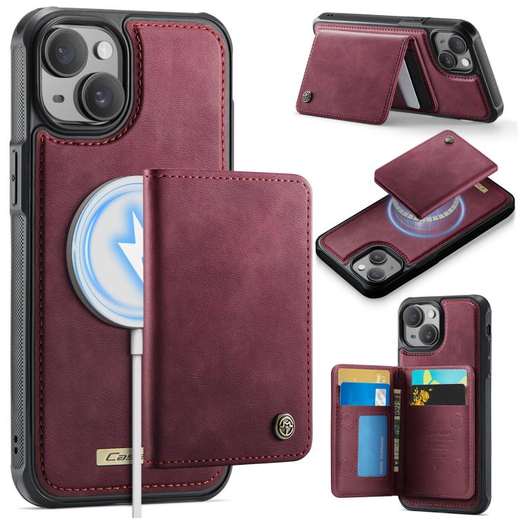 CaseMe Me80 Series Detachable Wallet Magnetic RFID Vegan Leather Phone Case, For iPhone 13, For iPhone 12 / 12 Pro, For iPhone 12 Pro Max, For iPhone 11 Pro Max, For iPhone 11, For iPhone 11 Pro