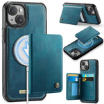 CaseMe Me80 Series Detachable Wallet Magnetic RFID Vegan Leather Phone Case, For iPhone 13, For iPhone 12 / 12 Pro, For iPhone 12 Pro Max, For iPhone 11 Pro Max, For iPhone 11, For iPhone 11 Pro