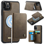 CaseMe Me80 Series Detachable Wallet Magnetic RFID Vegan Leather Phone Case, For iPhone 13, For iPhone 12 / 12 Pro, For iPhone 12 Pro Max, For iPhone 11 Pro Max, For iPhone 11, For iPhone 11 Pro