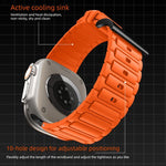 Reinforced I-Shape Texture Silicone Watch Band, For Apple Watch 49mm / 46mm / 45mm / 44mm, For Apple Watch 42mm / 41mm / 40mm / 38mm