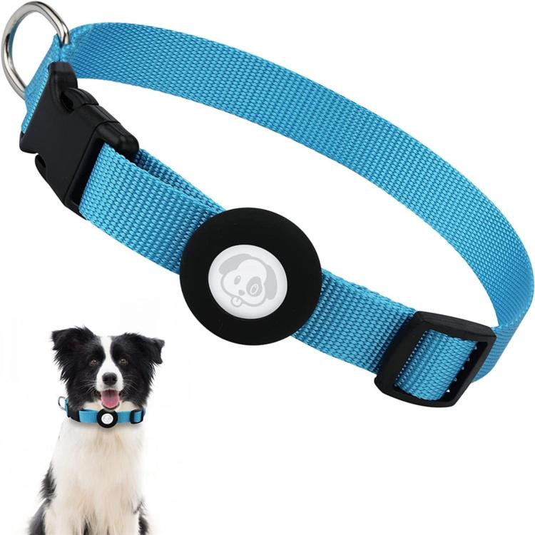For AirTag 2nd Gen / AirTag 1st Gen Pet Collar Nylon Cat and Dog Collar, S 1.5 x 28 x 39cm, M 2.0 x 34 x 49cm, L 2.5 x 42 x 60cm