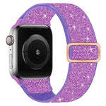 Glitter Elastic Nylon Watch Band, For Apple Watch 49mm / 46mm / 45mm / 44mm, For Apple Watch 42mm / 41mm / 40mm / 38mm
