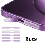 5pcs High-Density Metallic Integrated Speaker Dust Cover, For iPhone 17