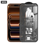 10pcs 3D Large Arc Edge Electroplated Explosion-Proof Scratch-Resistant Full-Screen HD Tempered Glass Film, For iPhone 17 Pro Max, For iPhone 17 Pro, For iPhone 17, For iPhone Air, For iPhone 16 Pro Max, For iPhone 16 Pro, For iPhone 16                ...