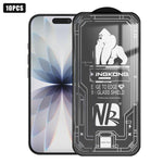 10pcs 3D Large Arc Edge Electroplated Explosion-Proof Scratch-Resistant Full-Screen HD Tempered Glass Film, For iPhone 17 Pro Max, For iPhone 17 Pro, For iPhone 17, For iPhone Air, For iPhone 16 Pro Max, For iPhone 16 Pro, For iPhone 16                ...