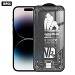 10pcs 3D Large Arc Edge Electroplated Explosion-Proof Scratch-Resistant Full-Screen HD Tempered Glass Film, For iPhone 17 Pro Max, For iPhone 17 Pro, For iPhone 17, For iPhone Air, For iPhone 16 Pro Max, For iPhone 16 Pro, For iPhone 16                ...