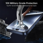 10pcs 3D Large Arc Edge Electroplated Explosion-Proof Scratch-Resistant Full-Screen HD Tempered Glass Film, For iPhone 17 Pro Max, For iPhone 17 Pro, For iPhone 17, For iPhone Air, For iPhone 16 Pro Max, For iPhone 16 Pro, For iPhone 16                ...