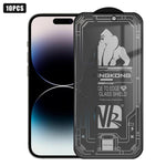 10pcs 3D Large Arc Edge Electroplated Explosion-Proof Scratch-Resistant Full-Screen 28-Degree Privacy Tempered Glass Film, For iPhone 17 Pro Max, For iPhone 17 Pro, For iPhone 17, For iPhone Air, For iPhone 16 Pro Max, For iPhone 16 Pro, For iPhone 16 ...