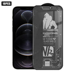 10pcs 3D Large Arc Edge Electroplated Explosion-Proof Scratch-Resistant Full-Screen 28-Degree Privacy Tempered Glass Film, For iPhone 17 Pro Max, For iPhone 17 Pro, For iPhone 17, For iPhone Air, For iPhone 16 Pro Max, For iPhone 16 Pro, For iPhone 16 ...