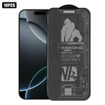 10pcs 3D Large Arc Edge Electroplated Explosion-Proof Scratch-Resistant Full-Screen 360 Privacy Tempered Glass Film, For iPhone 17 Pro Max, For iPhone 17 Pro, For iPhone 17, For iPhone Air, For iPhone 16 Pro Max, For iPhone 16 Pro, For iPhone 16       ...
