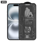 10pcs 3D Large Arc Edge Electroplated Explosion-Proof Scratch-Resistant Full-Screen 360 Privacy Tempered Glass Film, For iPhone 17 Pro Max, For iPhone 17 Pro, For iPhone 17, For iPhone Air, For iPhone 16 Pro Max, For iPhone 16 Pro, For iPhone 16       ...