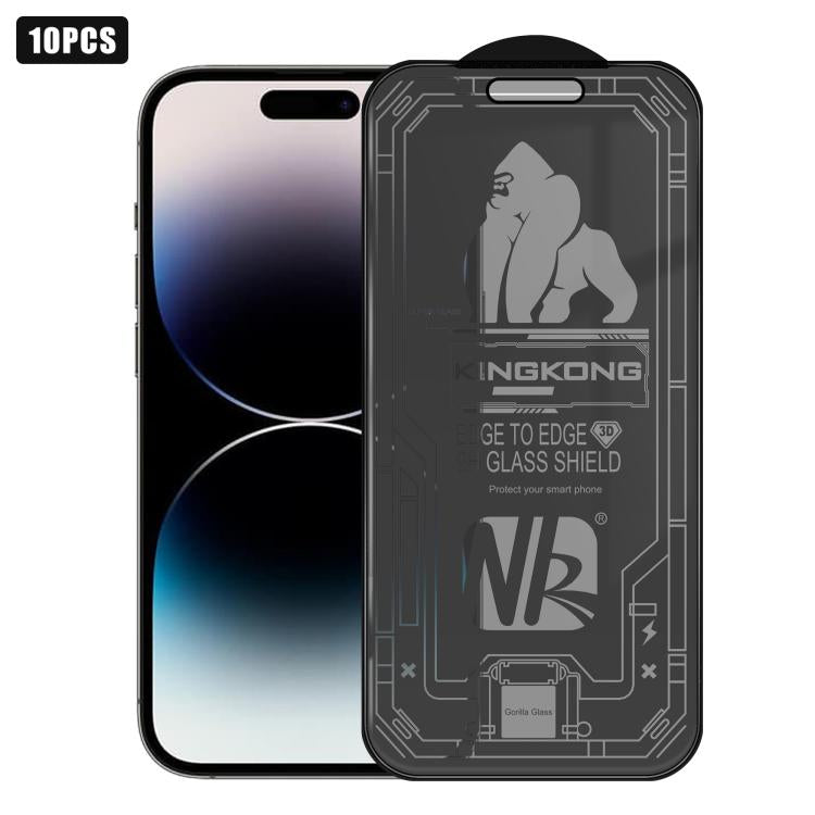 10pcs 3D Large Arc Edge Electroplated Explosion-Proof Scratch-Resistant Full-Screen 360 Privacy Tempered Glass Film, For iPhone 17 Pro Max, For iPhone 17 Pro, For iPhone 17, For iPhone Air, For iPhone 16 Pro Max, For iPhone 16 Pro, For iPhone 16       ...