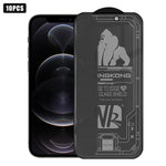 10pcs 3D Large Arc Edge Electroplated Explosion-Proof Scratch-Resistant Full-Screen 360 Privacy Tempered Glass Film, For iPhone 17 Pro Max, For iPhone 17 Pro, For iPhone 17, For iPhone Air, For iPhone 16 Pro Max, For iPhone 16 Pro, For iPhone 16       ...
