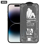 10pcs 3D Large Arc Edge Electroplated Explosion-Proof Scratch-Resistant Full-Screen Frosted HD Tempered Glass Film, For iPhone 17 Pro Max, For iPhone 17 Pro, For iPhone 17, For iPhone Air, For iPhone 16 Pro Max, For iPhone 16 Pro, For iPhone 16        ...