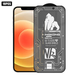 10pcs 3D Large Arc Edge Electroplated Explosion-Proof Scratch-Resistant Full-Screen Frosted HD Tempered Glass Film, For iPhone 17 Pro Max, For iPhone 17 Pro, For iPhone 17, For iPhone Air, For iPhone 16 Pro Max, For iPhone 16 Pro, For iPhone 16        ...