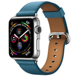 Classic Button Leather Wrist Strap Watch Band for Apple Watch Series 3 & 2 & 1 42mm
