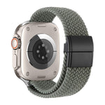 Metal Buckle Magnetic Clasp Nylon Woven Watch Band, For Apple Watch 49mm / 46mm / 45mm / 44mm, For Apple Watch 42mm / 41mm / 40mm / 38mm