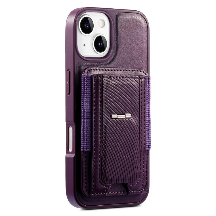 CaseNeo Fold Holder Retro Elastic Card Bag Magnetic Back Phone Case, For iPhone 15, For iPhone 14 / 13, For iPhone 14 Pro, For iPhone 14 Pro Max, For iPhone 13 Pro Max, For iPhone 13 Pro