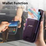 CaseNeo Fold Holder Retro Elastic Card Bag Magnetic Back Phone Case, For iPhone 15, For iPhone 14 / 13, For iPhone 14 Pro, For iPhone 14 Pro Max, For iPhone 13 Pro Max, For iPhone 13 Pro