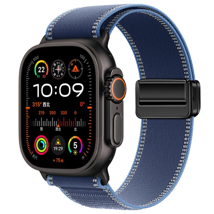Magnetic Buckle Trail Loop Nylon Watch Band Watch Band, For Apple Watch 46mm / 49mm / 45mm / 44mm, For Apple Watch 42mm / 41mm / 40mm / 38mm